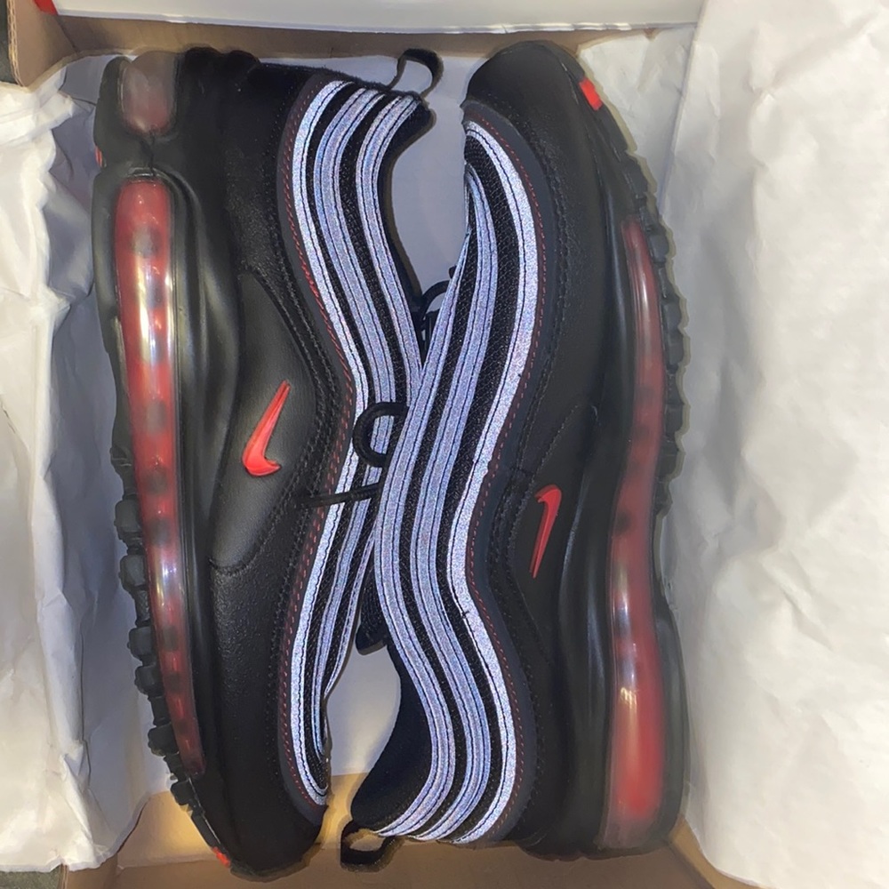 black/university red nike air max 97
